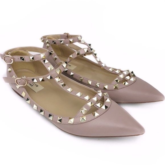 Kaitlyn Pan Shoes - KAITLYN PAN Rockstud Caged Flats! Size 9.